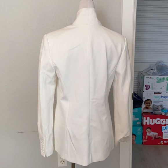 T Tahari Zip-Front Ivory Blazer NWT - Picture 8 of 9